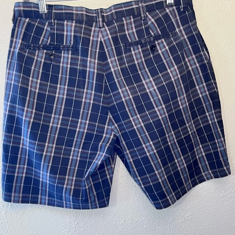 Polo Ralph Lauren Blue Burgundy Prospect Cotton Chino Preppy Shorts Size 36